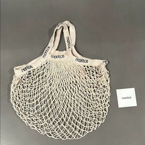 NWT Montce Cotton Net Bag (Black Logo)